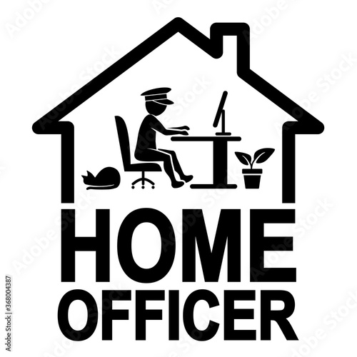 Home Officer / Flat Vector Icon