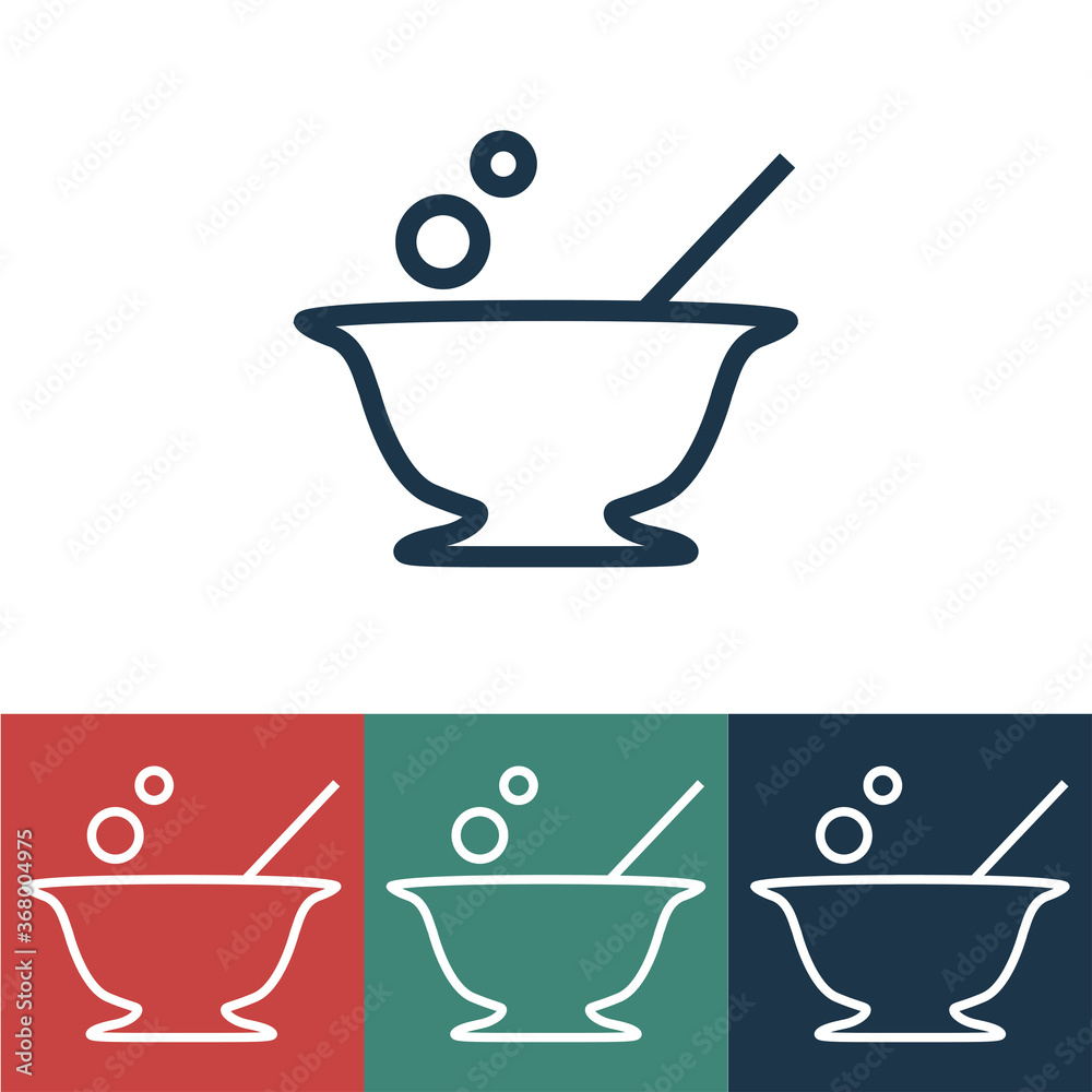 Linear vector icon with grog Linear vector icon with grog
