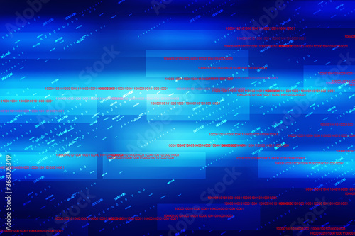 2d illustration Abstract futuristic electronic circuit technology background