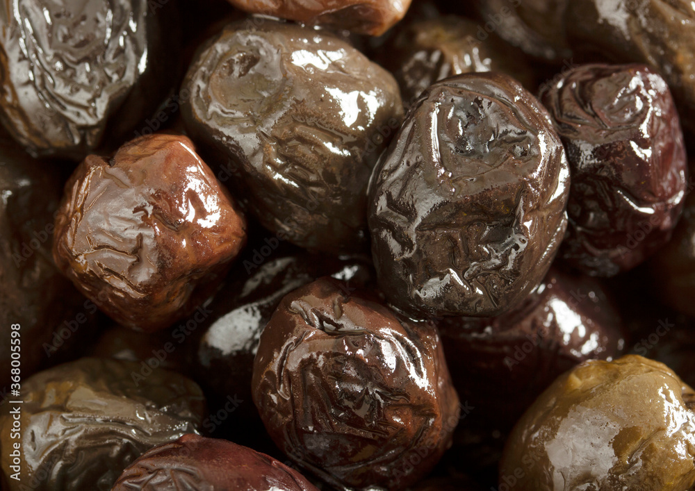 Ripe and organic black olives background Ripe and organic black olives background