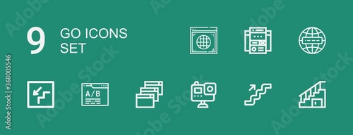 Editable 9 go icons for web and mobile
