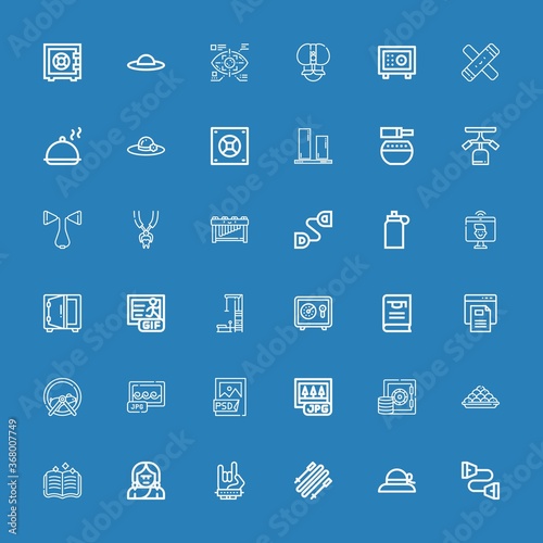 Editable 36 png icons for web and mobile