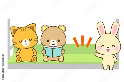 席をゆずるイラスト