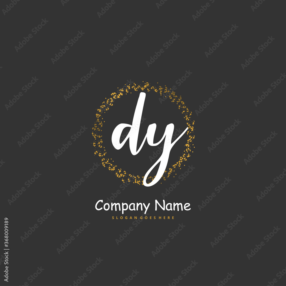 D Y DY Initial handwriting and signature logo design with circle. Beautiful design handwritten logo for fashion, team, wedding, luxury logo. D Y DY Initial handwriting and signature logo design with circle. Beautiful design handwritten logo for fashion, team, wedding, luxury logo.