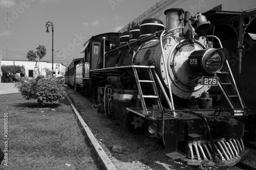 La máquina de vapor 279 del tren turístico de Cuautla