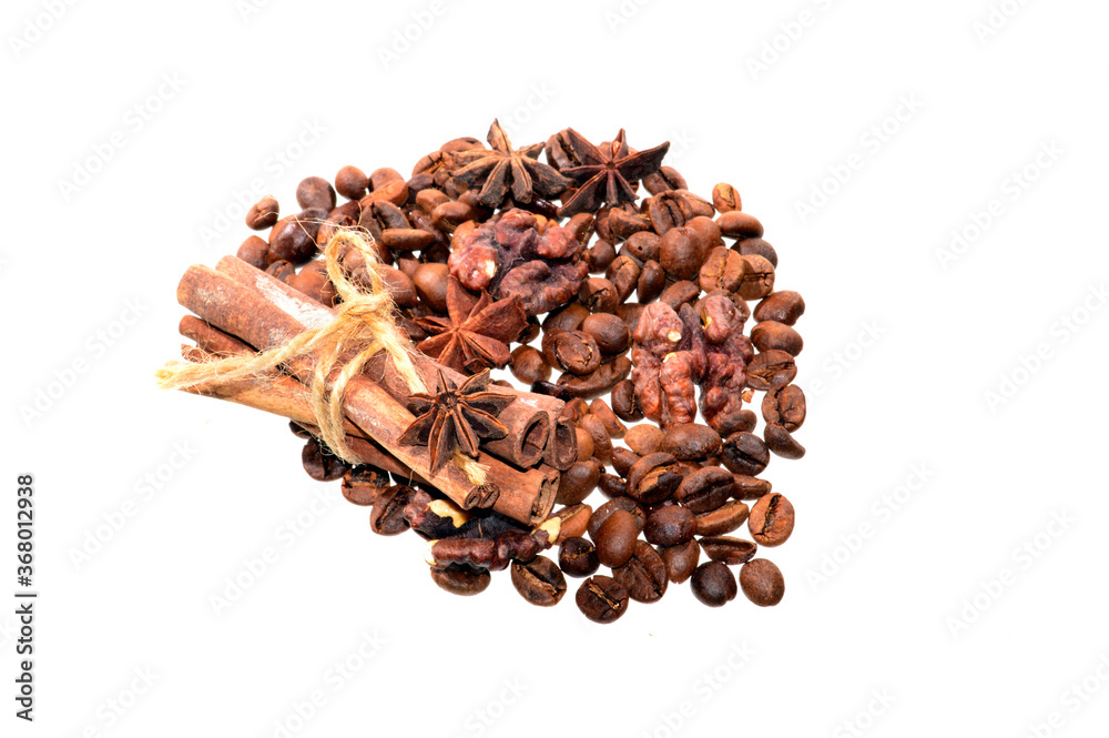 coffee beans isolated on white background coffee beans isolated on white background