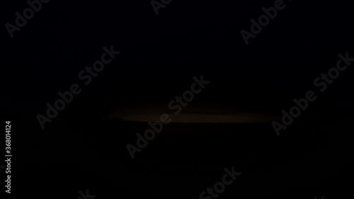 sunset with clouds in the dark timelapse