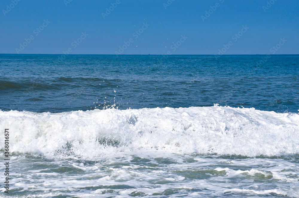Sea breeze breaking on the rocks Sea breeze breaking on the rocks