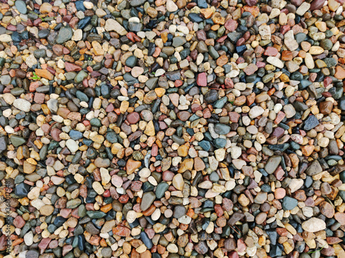 close up of a lot of small pebbles