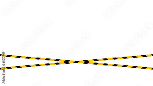 Wallpaper Mural caution tape line, tape yellow black stripe pattern on white for background, warning space with ribbon tape sign for comfort safety zone, safety banner for copy space, ribbon yellow black stripe Torontodigital.ca