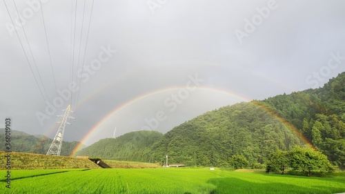 rainbow over the river