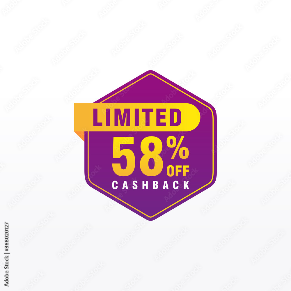 58 discount, Sales Vector badges for Labels, , Stickers, Banners, Tags, Web Stickers, New offer. Discount origami sign banner 58 discount, Sales Vector badges for Labels, , Stickers, Banners, Tags, Web Stickers, New offer. Discount origami sign banner