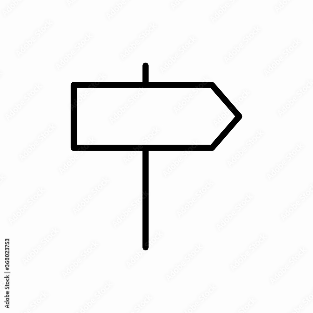 Outline road sign icon.Road sign vector illustration. Symbol for web and mobile Outline road sign icon.Road sign vector illustration. Symbol for web and mobile