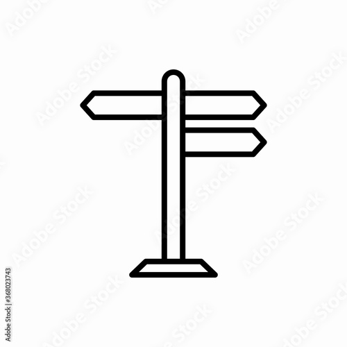 Outline road sign icon.Road sign vector illustration. Symbol for web and mobile