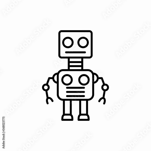 Outline robot icon.Robot vector illustration. Symbol for web and mobile