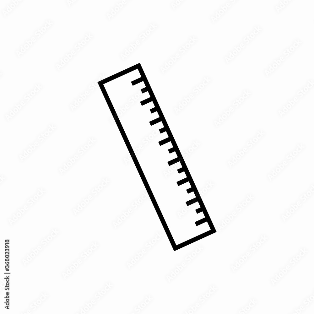 Outline ruler icon.Ruler vector illustration. Symbol for web and mobile Outline ruler icon.Ruler vector illustration. Symbol for web and mobile
