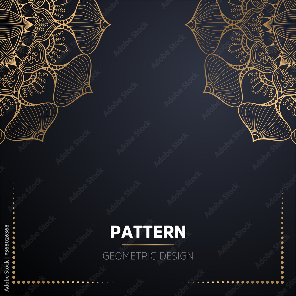 Naklejka premium luxury ornamental mandala design background
