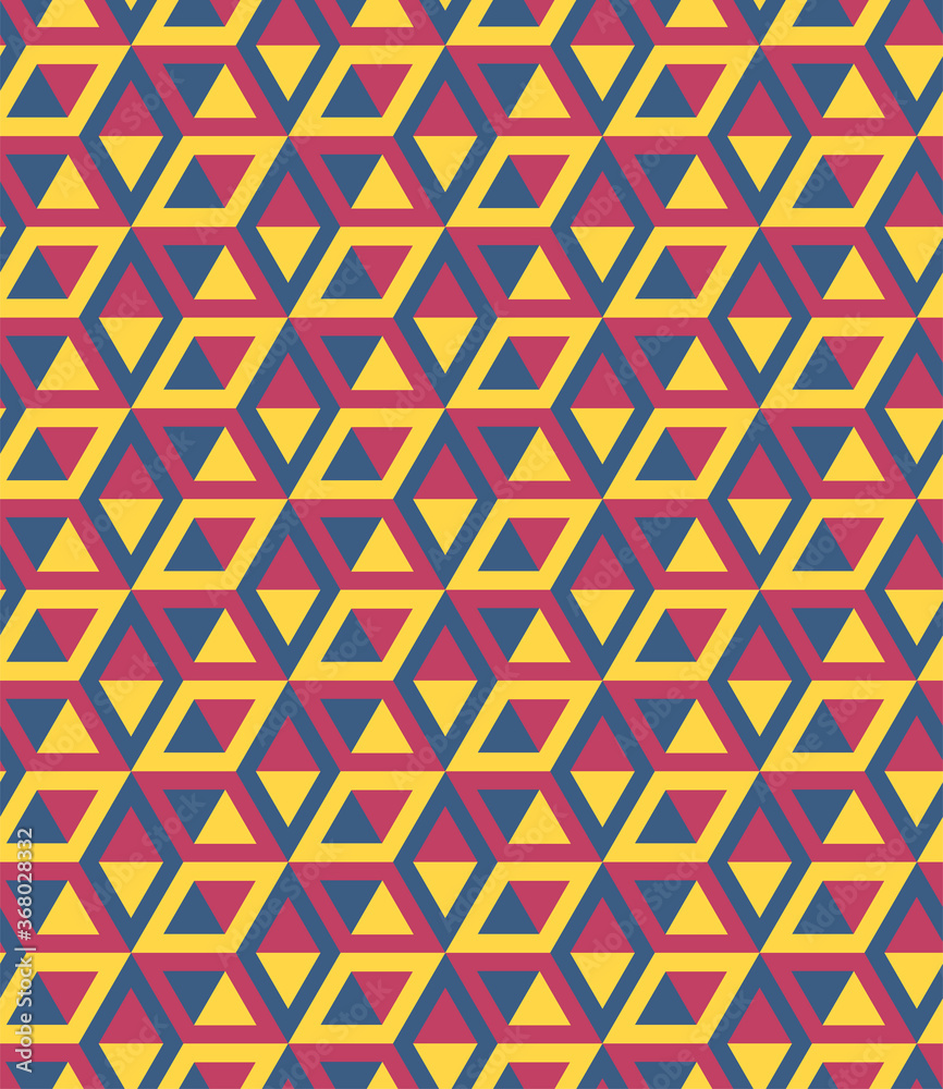 Seamless Cubes Pattern. 3d vector geometric wallpaper, cube pattern background. Optical illusion.Modern Graphic Design. Seamless Cubes Pattern. 3d vector geometric wallpaper, cube pattern background. Optical illusion.Modern Graphic Design.