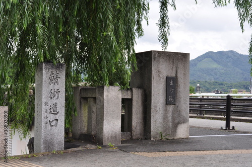 鯖街道口　道標