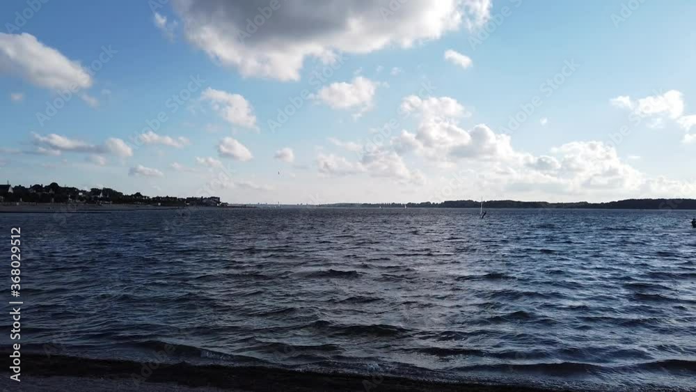 Beautiful view in a village called Laboe with nice beach in Germany Beautiful view in a village called Laboe with nice beach in Germany
