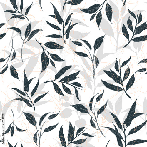 Botanical seamless pattern