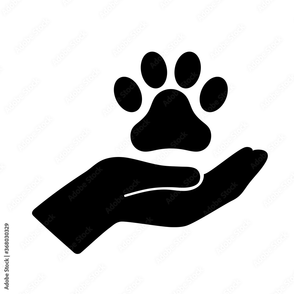 .Paws illustration icon material / vector .Paws illustration icon material / vector