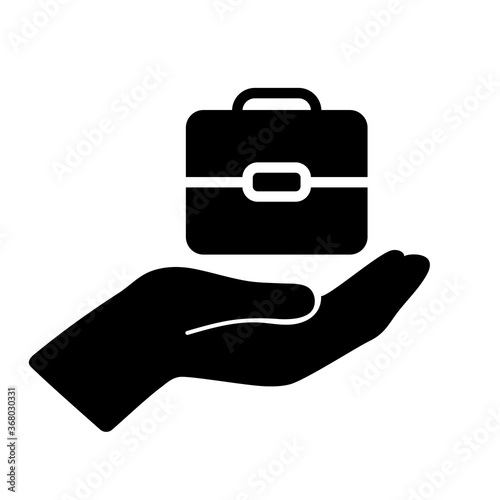 Work icon silhouette illustration material