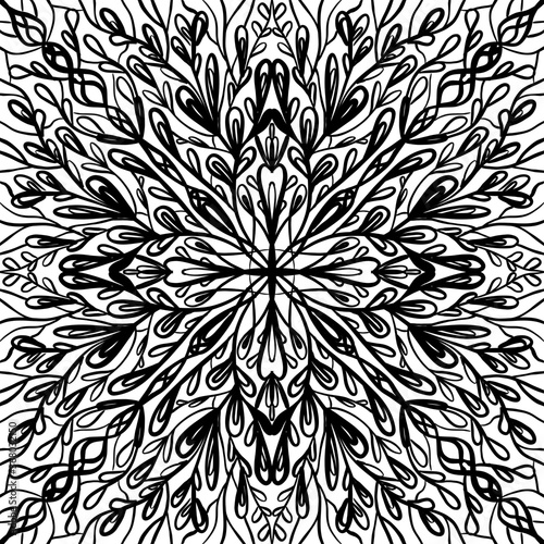 geometric shapes in black and white for coloring book design magazine design posters and websites