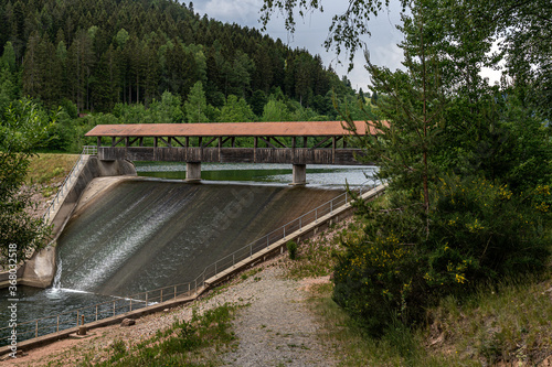 The Nagold Dam (Nagoldtalsperre, also Erzgrube) in the Black Forest in Germany
