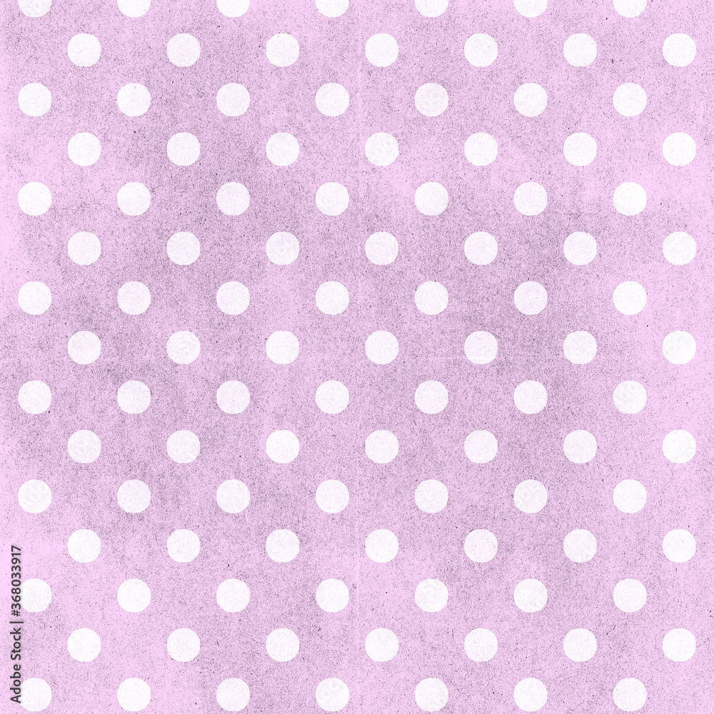 Grunge pink polka dotted pattern in 12x12 design element for backgrounds and abstract prints.