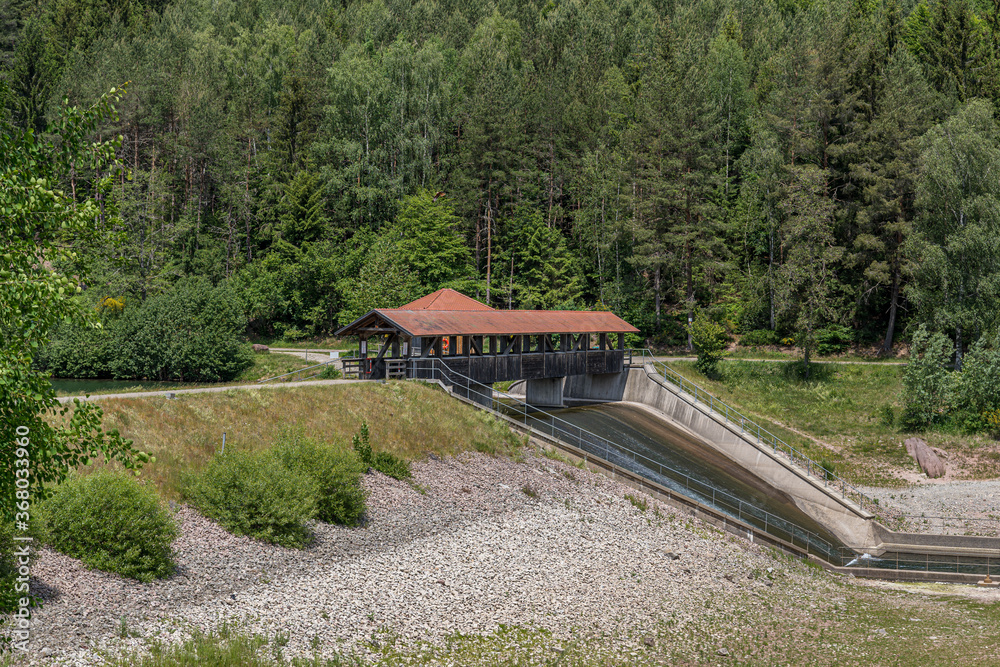 The Nagold Dam (Nagoldtalsperre, also Erzgrube) in the Black Forest in Germany The Nagold Dam (Nagoldtalsperre, also Erzgrube) in the Black Forest in Germany