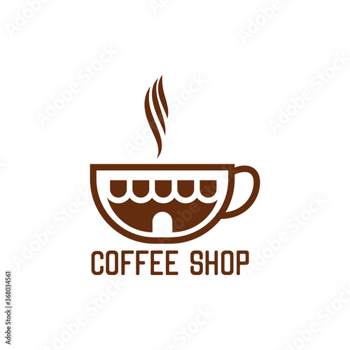 coffee shop logos badge with text space for your slogan  tagline   vector illustration