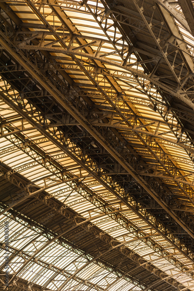 Obraz premium Metal arched frame construction