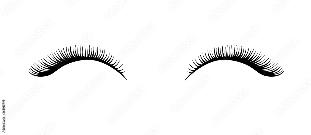 Φωτογραφία Beautiful long eyelashes illustration