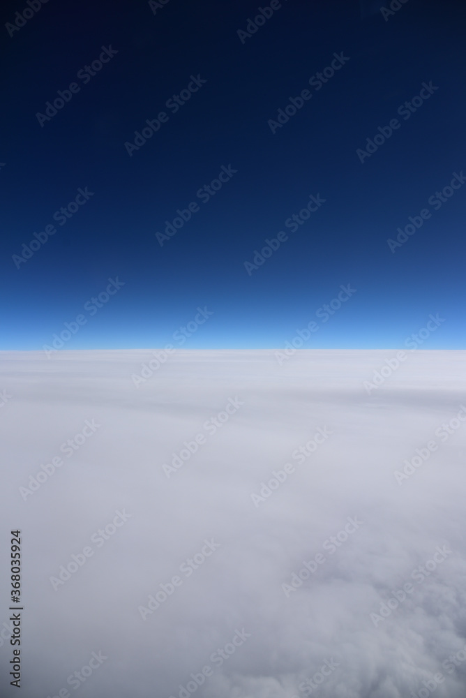 View of blue sky from Airplane View of blue sky from Airplane