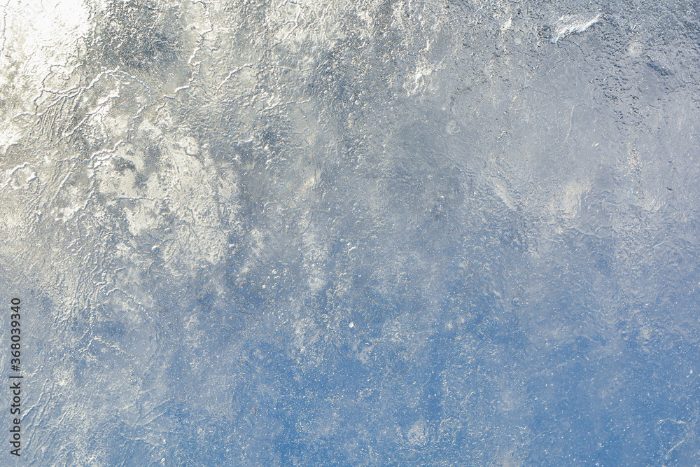 Obraz premium Ice texture with different patterns