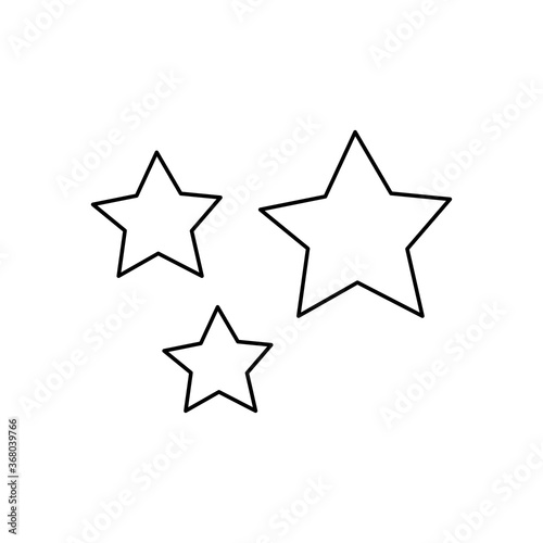 stars icon image  line style