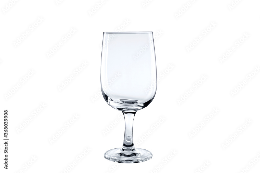 Glass of wine isolated on white background with clipping path