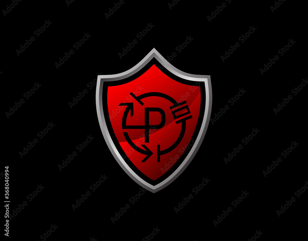 Electro Shield P Letter Logo With Electrical Code and Modern Shield Design. Security P Icon Protection Design Template. Electro Shield P Letter Logo With Electrical Code and Modern Shield Design. Security P Icon Protection Design Template.