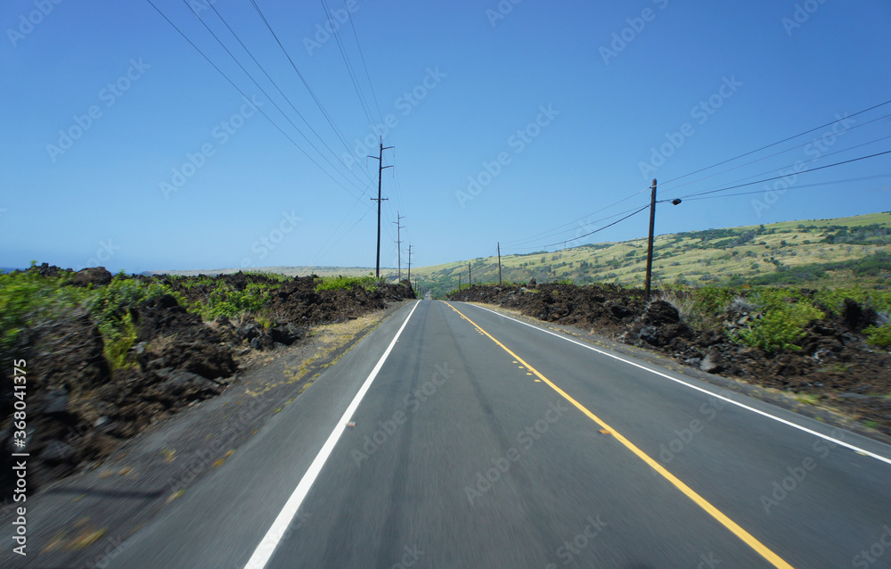 まっすぐな道