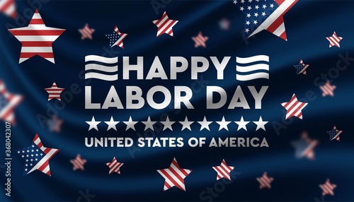 Happy Labor Day United States of America background template.