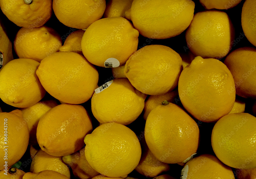 Fresh Lemons at the Store