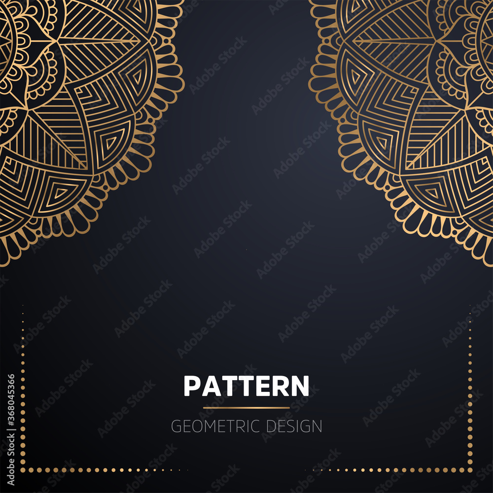 Naklejka premium luxury ornamental mandala design background