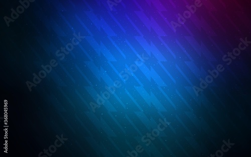 Dark Pink, Blue vector background with straight lines. Shining colored illustration with sharp stripes. Best design for your ad, poster, banner.