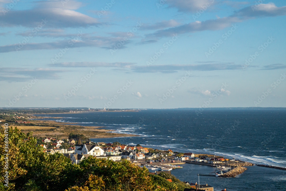 panoramic view of swedish coast panoramic view of swedish coast