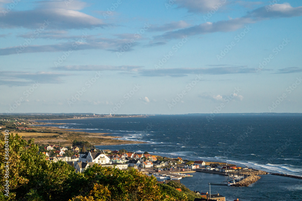 panoramic view of swedish coast