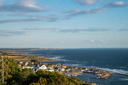 panoramic view of swedish coast
