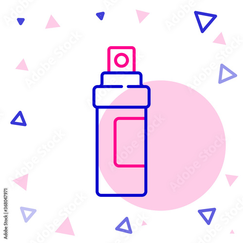 Line Perfume icon isolated on white background. Colorful outline concept. Vector Illustration.