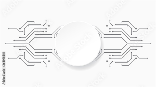 Grey white Abstract technology background,Hi tech digital connect, communication, high technology concept, science, technology background