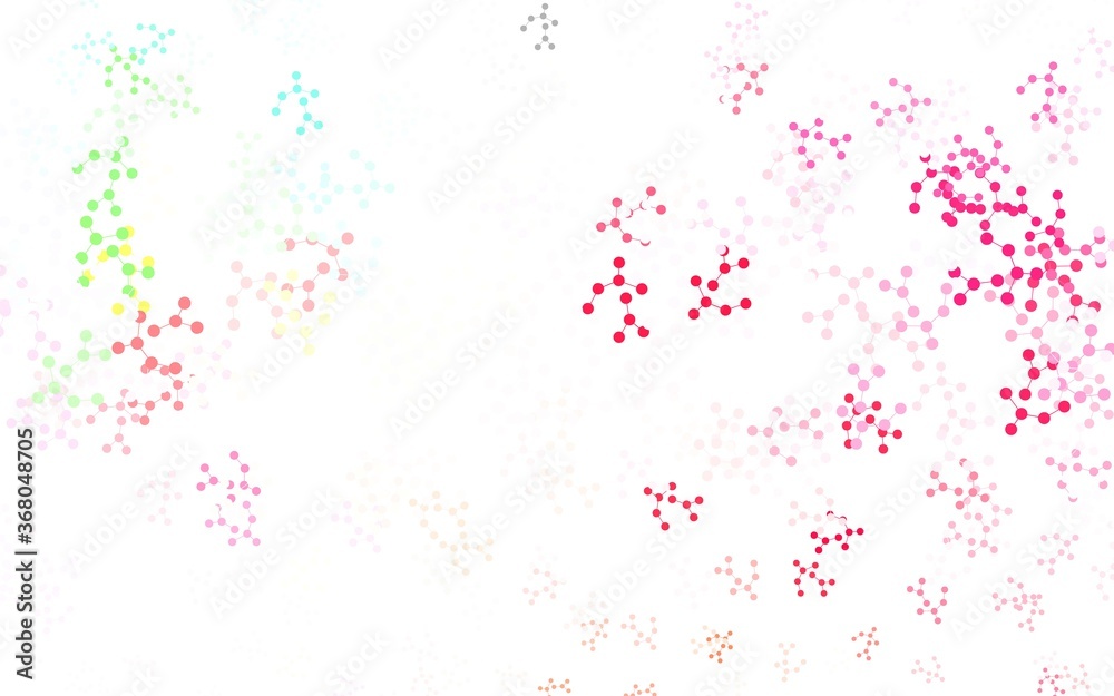 Light Pink, Yellow vector backdrop with artificial intelligence data.